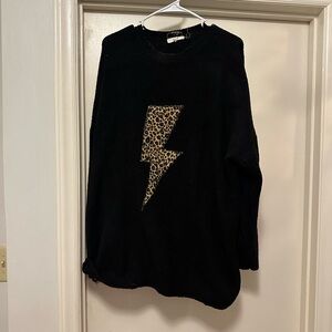 Lighting bolt sweater! Plus size!